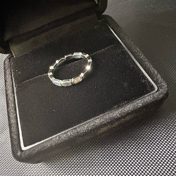 Chanel Premiere Promesse Wedding Band Link 2 Point Diamond 0.02ct PT950 US4.75 - Picture 9 of 11